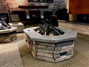 Rectagon Custom Stone Fire Pit 42" x 61"